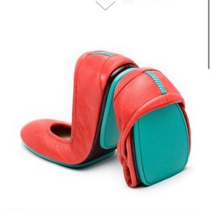 Tieks poppy color, size 9